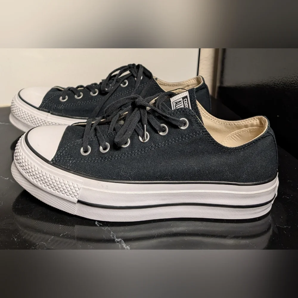 Converse Chuck Taylor All Star Lift OX Low Top Sneakers Size 10 Used Exc - Picture 6 of 11